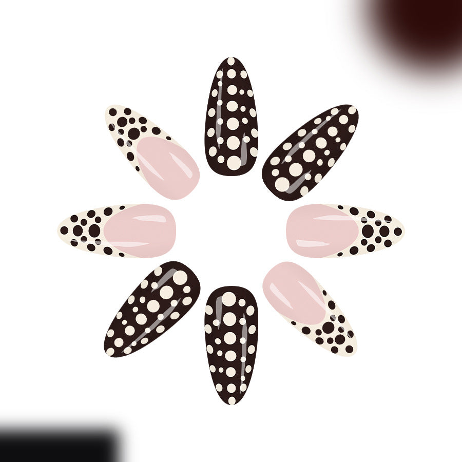 Medium-size Water-drop Nails Glossy Finish European And American Style
