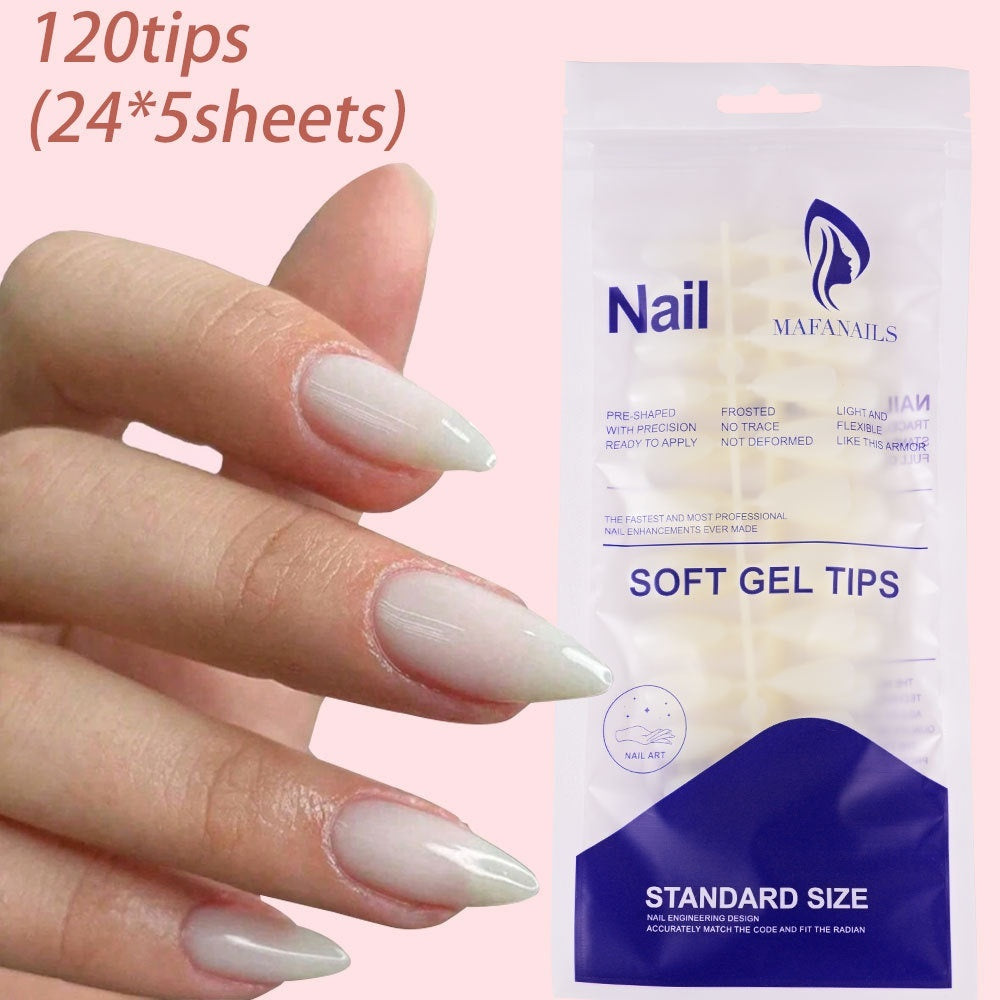 120-piece Bag Of Detachable Nail Tips For Manicures