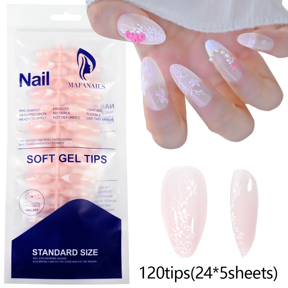 120-piece Bag Of Detachable Nail Tips For Manicures