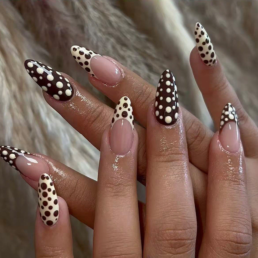 Medium-size Water-drop Nails Glossy Finish European And American Style