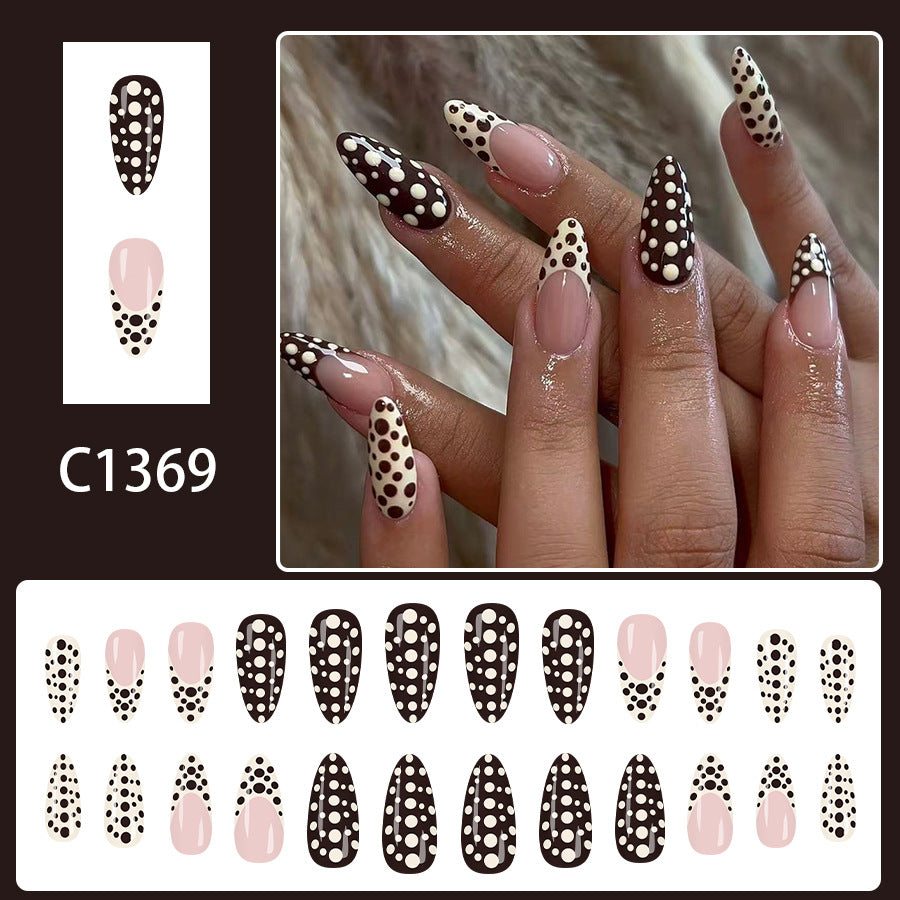 Medium-size Water-drop Nails Glossy Finish European And American Style
