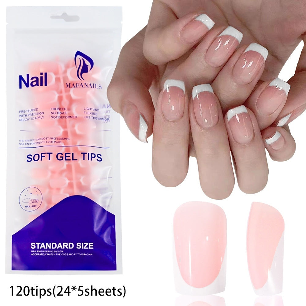 120-piece Bag Of Detachable Nail Tips For Manicures