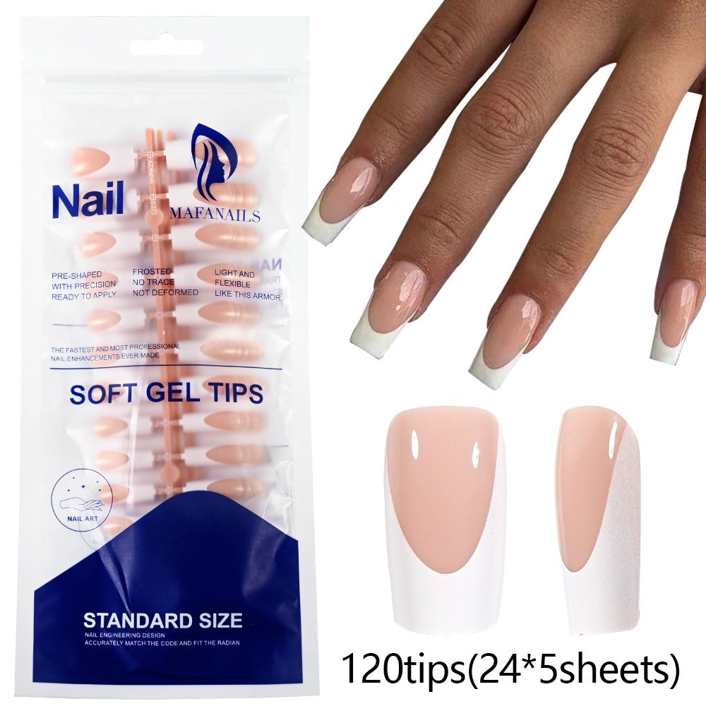 120-piece Bag Of Detachable Nail Tips For Manicures