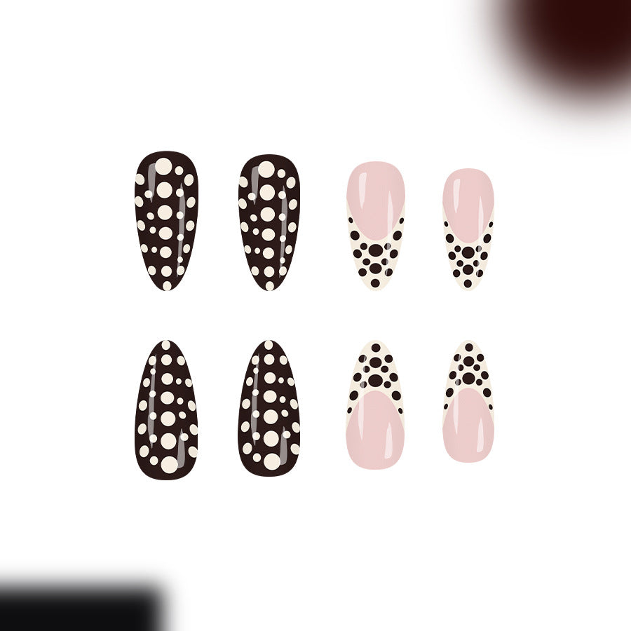 Medium-size Water-drop Nails Glossy Finish European And American Style