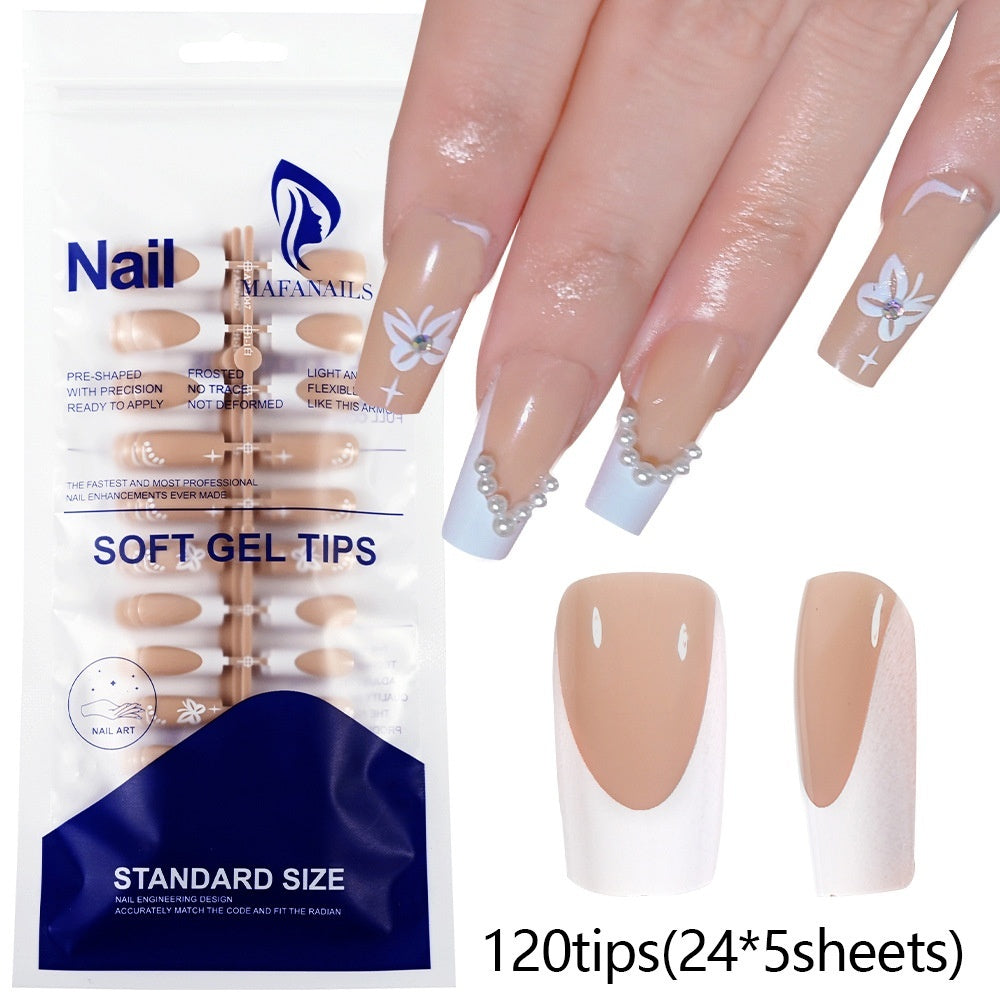 120-piece Bag Of Detachable Nail Tips For Manicures