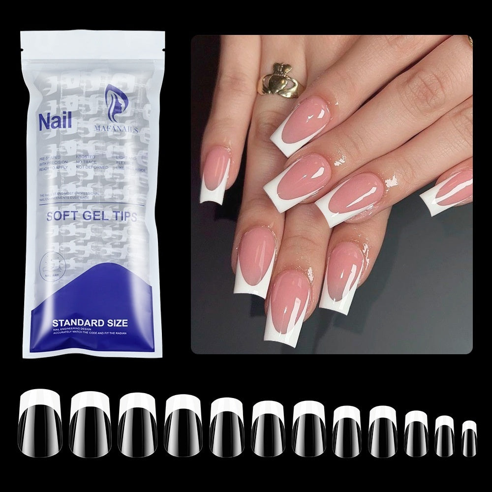 120-piece Bag Of Detachable Nail Tips For Manicures