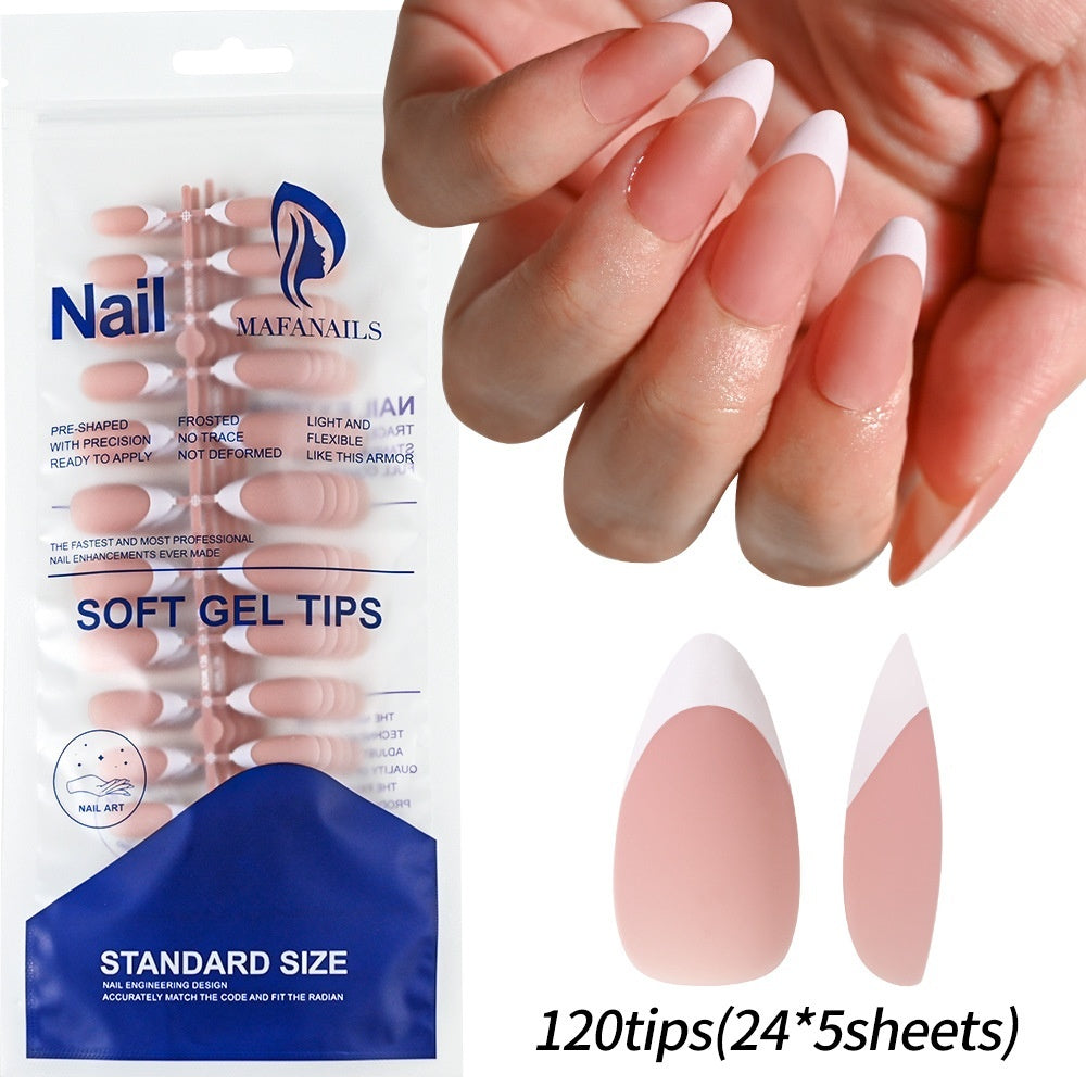 120-piece Bag Of Detachable Nail Tips For Manicures