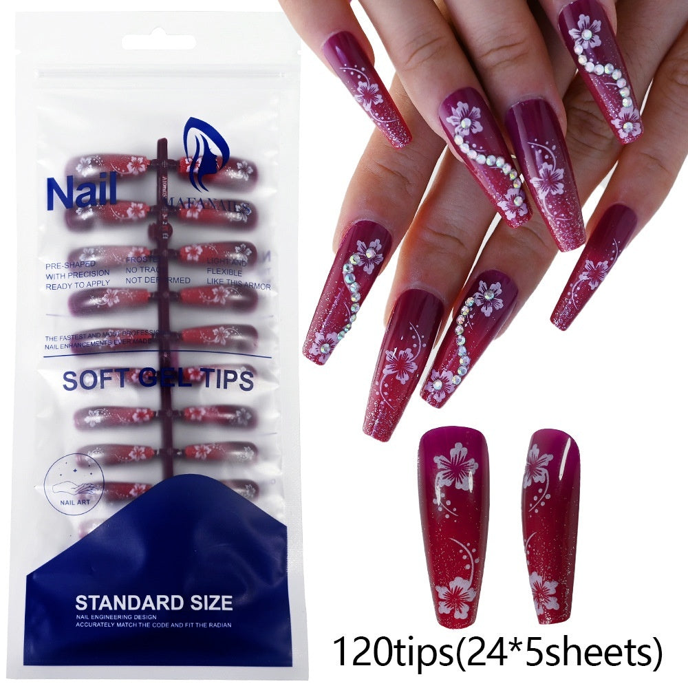 120-piece Bag Of Detachable Nail Tips For Manicures