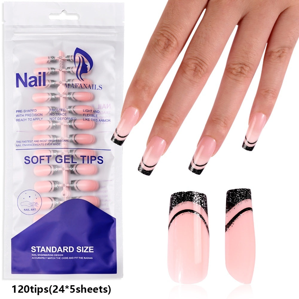 120-piece Bag Of Detachable Nail Tips For Manicures