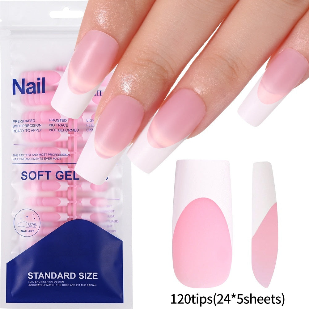 120-piece Bag Of Detachable Nail Tips For Manicures