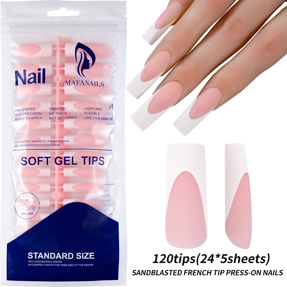 120-piece Bag Of Detachable Nail Tips For Manicures