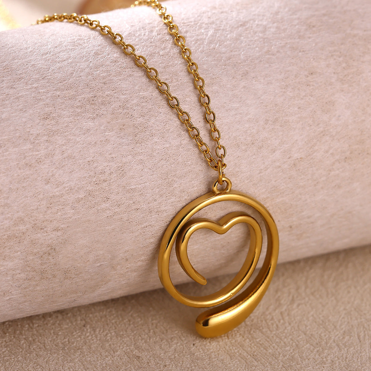 Golden Heartline Necklace