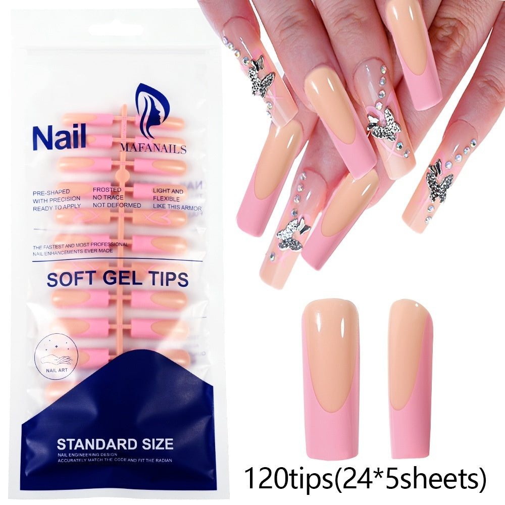 120-piece Bag Of Detachable Nail Tips For Manicures