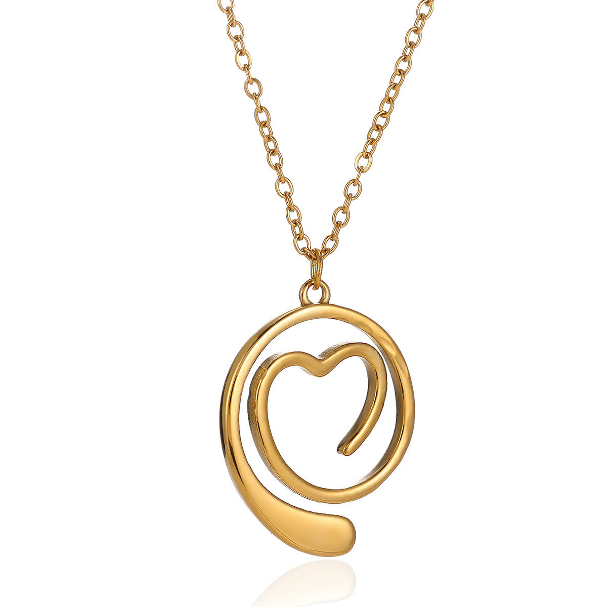 Golden Heartline Necklace